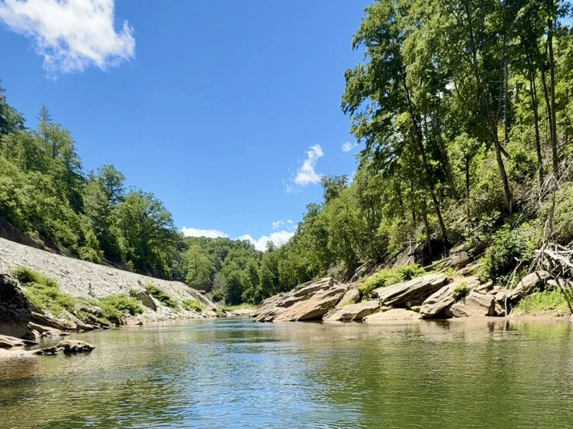 Mountain waterway in the Toe River Valley near Bakersville, North Carolina